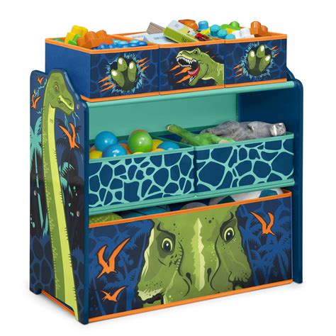 Delta Children Dinosaur Design And Store 6 Bin Toy Storage Organizer