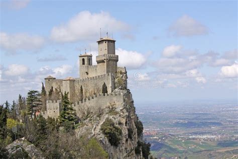 San Marino Castle Of San Marino Fortress Of Guaita Editorial Stock