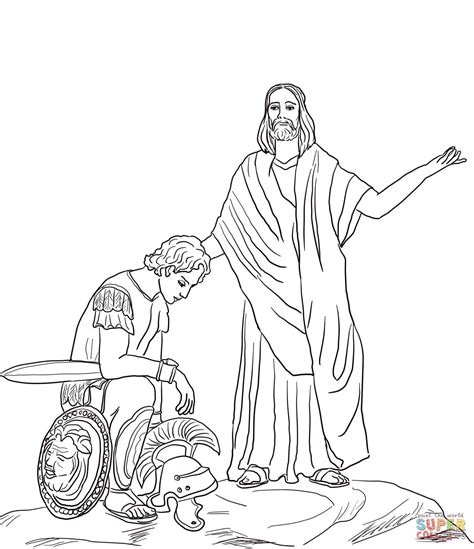 Jesus Heals The Centurions Servant Coloring Page Free Printable