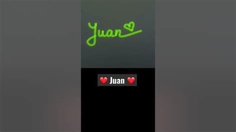 Juan Calligraphy Video Calligraphy Name Juan Youtube