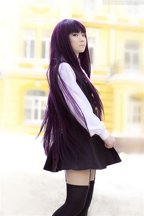 from inu x boku x ss that purple hair