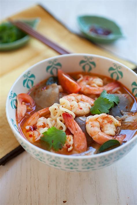 This tomyum chicken and rice soup recipe contains affiliate links. 15-Minute Tom Yum Noodle Soup - Rasa Malaysia