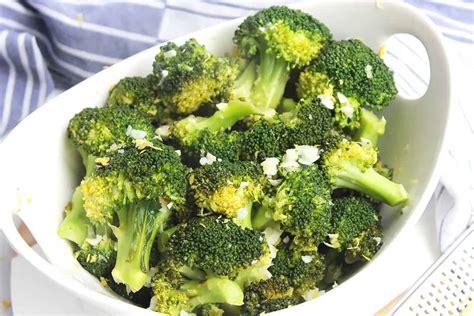 sautéed broccoli with garlic and lemon bite on the side