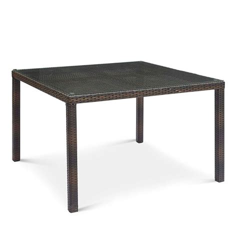 Modway Conduit 47 Outdoor Patio Wicker Rattan Dining Table