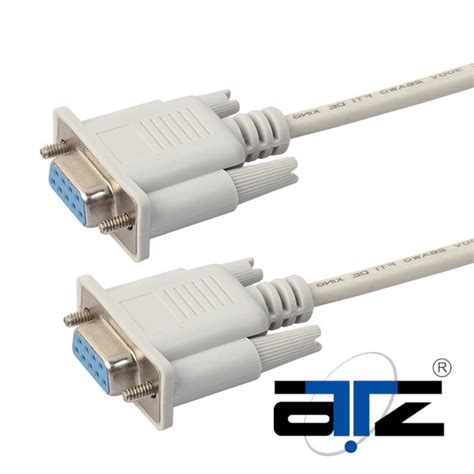 Atz Db9ff Null Modem Cable Cross Cable Rs232 Serial Cable 18m 3m