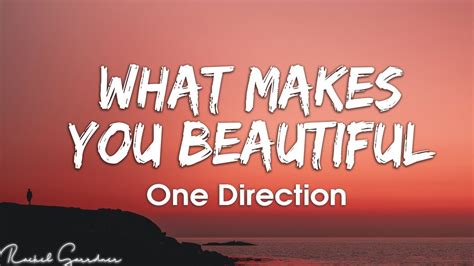 One Direction What Makes You Beautiful Lyrics YouTube