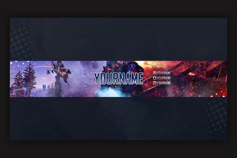 Top 5 Youtube Channel Banner Background Gaming Designs For Gamers