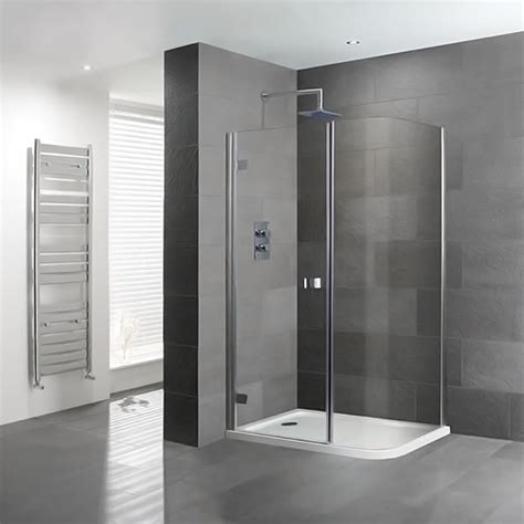 Eastbrook Volente Curved Corner Shower Enclosure And Shower Tray The Smooth Curves And Sleek