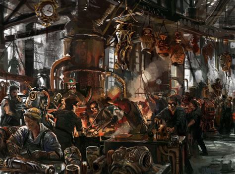Gentlefolk Factory By Mitchellnolte Arte Steampunk Eldritch Horror Thebes City Maps Belmont