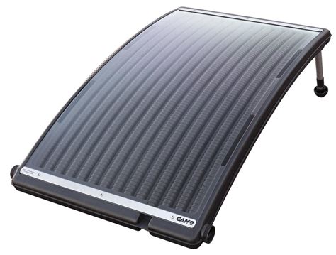 Solar above ground pool heaters work by circulating the water through a spacious heat exchange surface, thus allowing the pool to absorb sun's heat. GAME 4721 SolarPRO Curve Solar Pool Heater for Intex ...