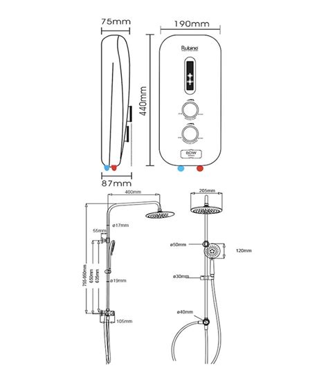 You can also check this detailed article on rheem water heater reviews. Rubine Instant Water Heater RWH-2388BHP/ 2388WHP with ...