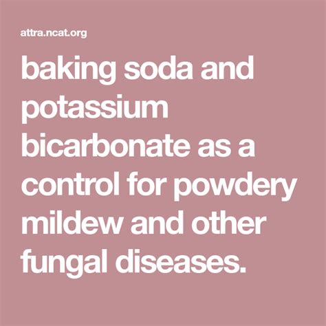 Looking for a natural fungicide? View HTML Version | Fungal diseases, Potassium bicarbonate ...