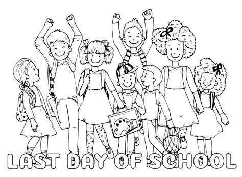 Printable Last Day Of School Coloring Page Download Print Or Color
