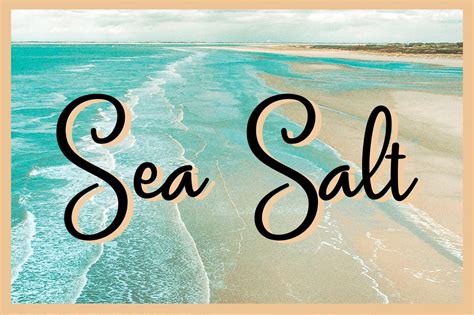 Sea Salt Font By Silhouette America Inc · Creative Fabrica