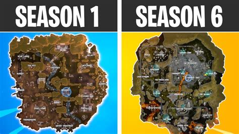 Evolution Of The Entire Apex Legends Map Season 1 Season 6 Youtube