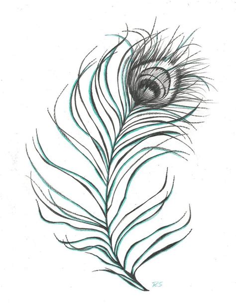 Peacock Feather By Rshaw87 On Deviantart Feather Drawing Peacock Feather Drawing Pencil