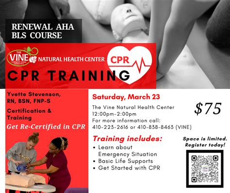 Renewal Aha Bls Cpr Course The Vine Natural Health Center