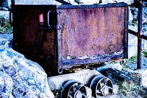 Rusty Mining Cart Free Stock Photo Public Domain Pictures