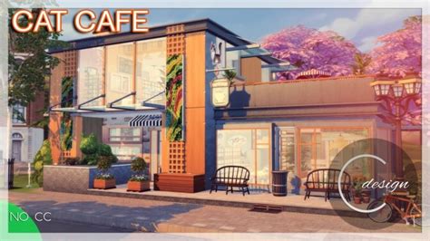 Cat Cafe At Cross Design Sims 4 Updates