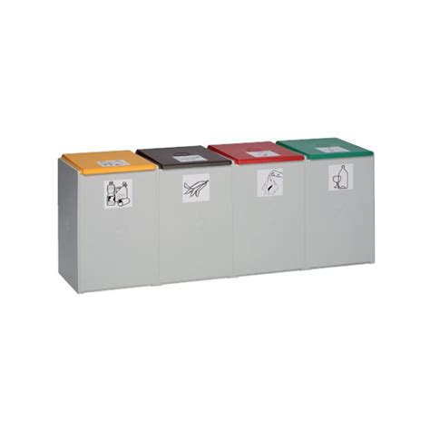 Conteneur tri sélectif de 55 litres adaptable sur chariot. Poubelle tri sélectif 60L : conteneur simple