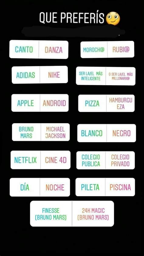 Echa un vistazo a cada una de ellas y puedes descargar la que más te guste utilizando el botón de descarga dejado abajo de la plantilla. Encuestas insta | Encuestas para whatsapp, Cuestionarios para whatsapp, Retos para whatsapp ...