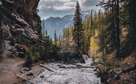 Download Wallpaper 2560x1600 Landscape Mountains Rocks River Stream