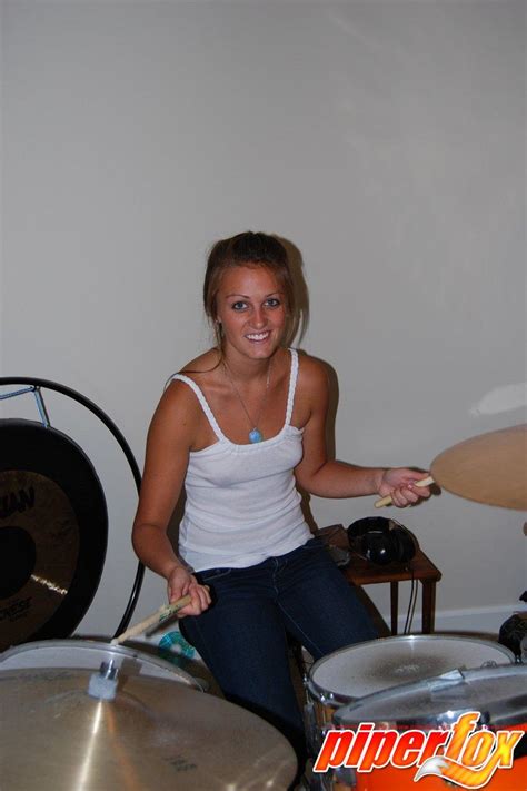 Pictures Of Teen Hottie Piper Fox Playing The Drums With No Clothes On Porn Pictures Xxx Photos