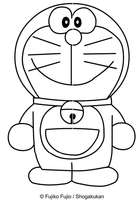 Disegno Di Doraemon Che Sorride Da Colorare Doraemon Disegni