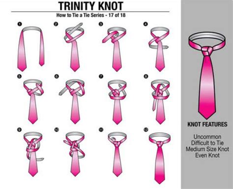 How To Tie A Tie Trinity Knot Best 6 Tie Knots For Men Creative