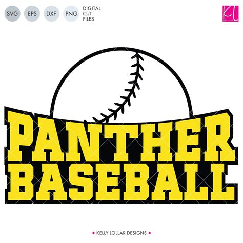 Panthers Baseball And Softball Bundle Svg Dxf Eps Png Cut Files Kelly