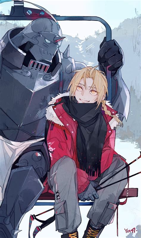 Alphonse Elric Альфонс Элрик Edward Elric Эдвард Элрик