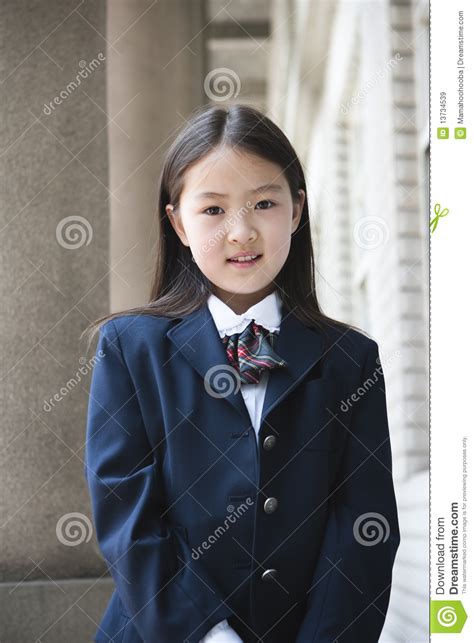 Asian Elementary Schoolgirl Royalty Free Stock Images Image 13734539