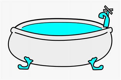 Clipart Bathtub Water Transparent Tub Bath Clip