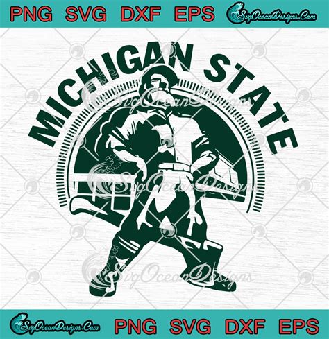 Michigan State University Msu Svg Spartans Football Paul Bunyan Trophy