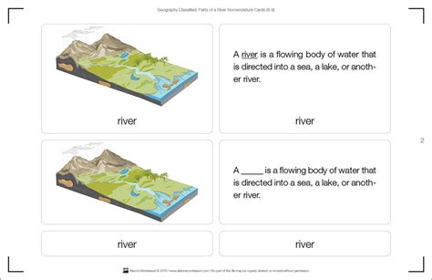 Montessori Materials Parts Of A River Puzzle With Nomenclature Cards 6 9