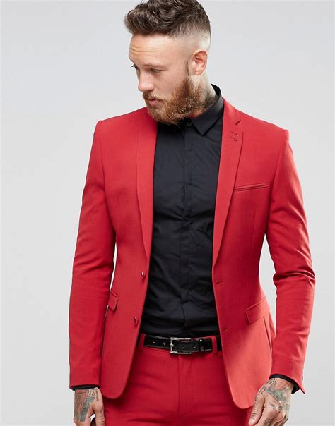 Penting Red Suit Man Baju 2022