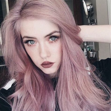 If you want to go light pink and platinum you will enjoy pastel hair, but if you want your natural roots to show you can do dusty rose pink hair. Dusty Rose Dull Faded Pink Hair "Pinterest ...