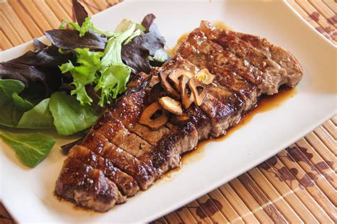 The key to these solid meats like steak are tiny bites, eating slowwwwly and stopping at the very first sign of fullness. Japanese Beef Steak Recipe - Japanese Cooking 101
