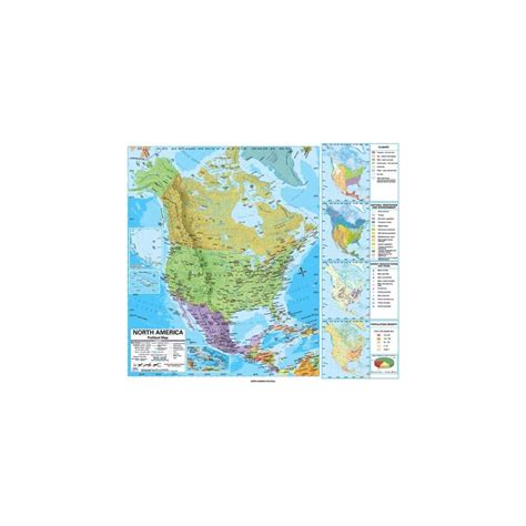 Universal Map 762544112 North America Advanced Political Classroom Wall