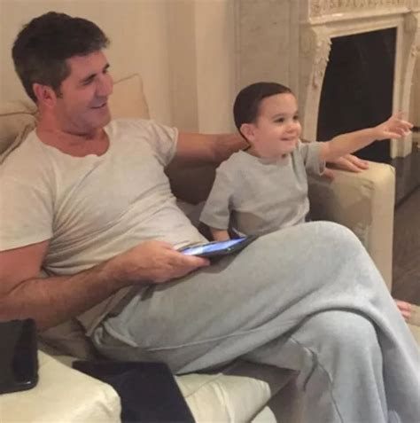 simon cowell dotes over mini me son eric in cute backstage footage from america s got talent