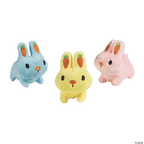 Easter Stuffed Bunnies With Carrot Ears Oriental Trading