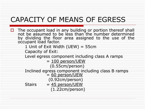 Ppt Means Of Egress Powerpoint Presentation Free Download Id6773357