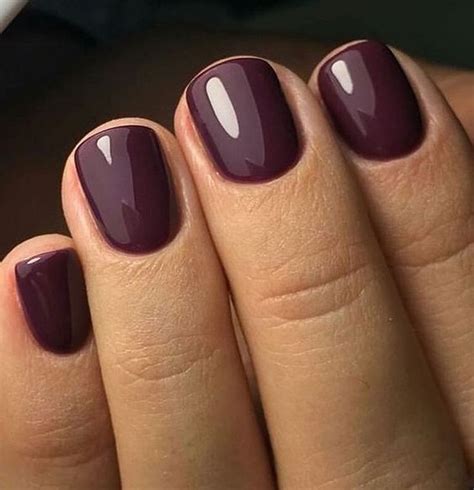 40 Gorgeous Nail Color Ideas For Women Over 40 Plum Nails Nail