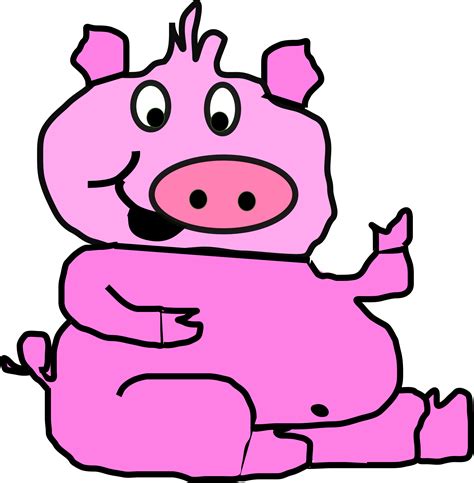 Clipart Pink Pig