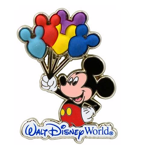 Mickey Mouse Holding Balloons Walt Disney World Disney Pin Disney