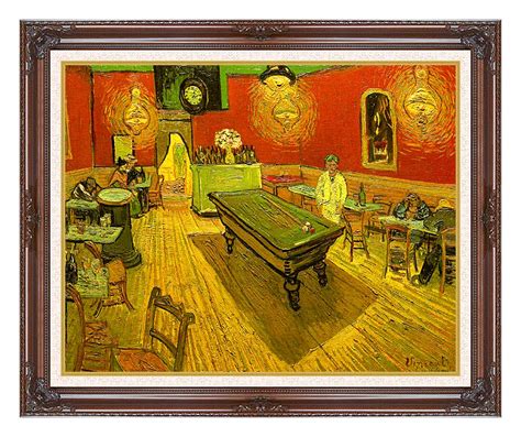 Vincent Van Gogh The Night Cafe X Framed Art Canvas Giclee Print