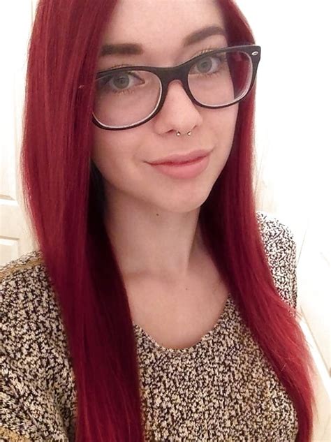 Nerdy Girl With Glasses Shows Off
