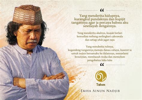 Jumat, 2 oktober 2020 08:15 reporter : KATA BIJAK KH. EMHA AINUN NADJIB BAGIAN 1