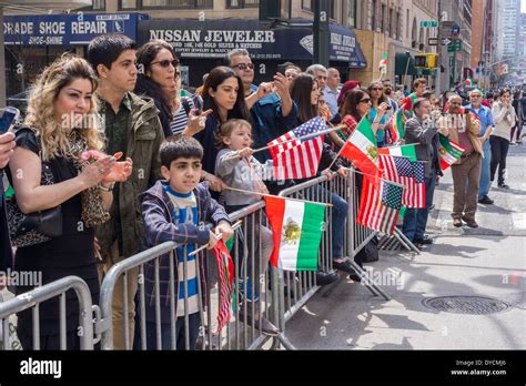 Iranian Americans And Supporters At The 11th Annual Persian Parade On