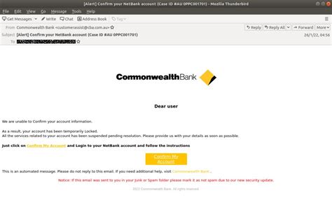 Commonwealth Bank Issues Warning